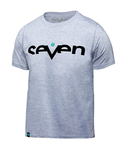 Seven MX Casual Youth T-Shirt Brand Tee Heather Grey