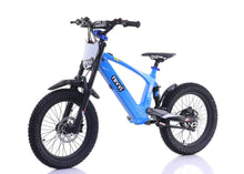 Load image into Gallery viewer, Revvi 18" Kids Electric Bike Blue