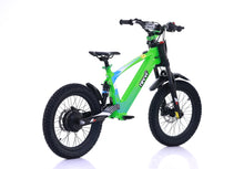 Load image into Gallery viewer, Revvi 18" Kids Electric Bike Green