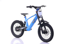 Load image into Gallery viewer, Revvi 18" Kids Electric Bike Blue