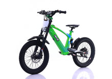 Load image into Gallery viewer, Revvi 18" Kids Electric Bike Green