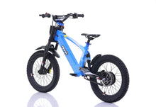 Load image into Gallery viewer, Revvi 18" Kids Electric Bike Blue