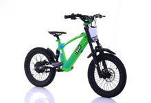 Load image into Gallery viewer, Revvi 18" Kids Electric Bike Green