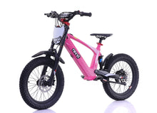 Load image into Gallery viewer, Revvi 18" Kids Electric Bike Pink