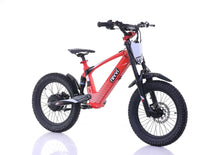 Load image into Gallery viewer, Revvi 18" Kids Electric Bike Red