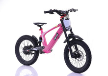 Load image into Gallery viewer, Revvi 18" Kids Electric Bike Pink