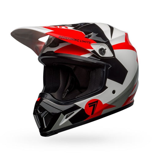 Bell MX-9 Mips Adult Motocross Helmet Seven Battleship Red/Black/White