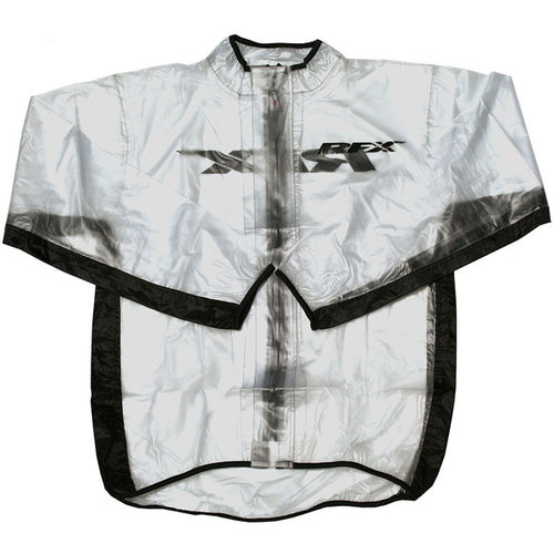RFX Race Series Adult Wet Weather Motocross Jacket (Clear/Black)