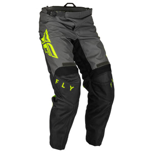 2023 FLY RACING F 16 ADULT MOTOCROSS PANTS BLACK GREY HI VIZ