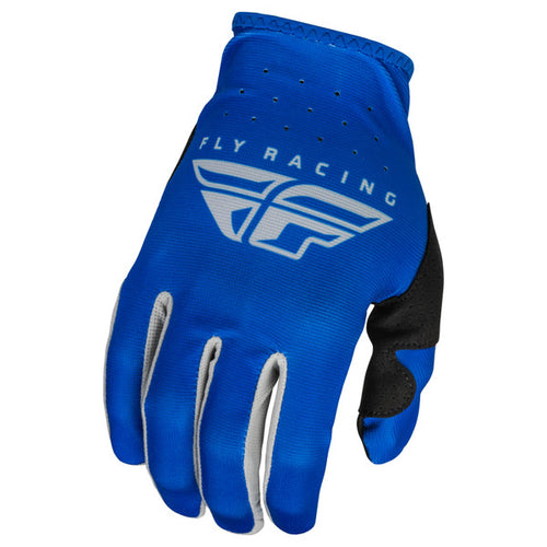 Fly Racing Lite Adult Motocross Gloves Blue/Grey