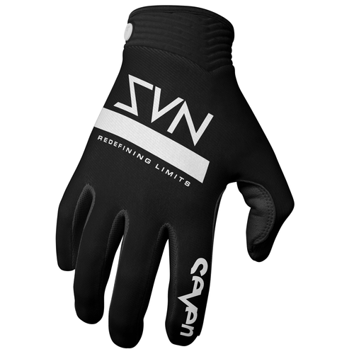 Seven MX Zero Contour Adult Motocross Gloves Black