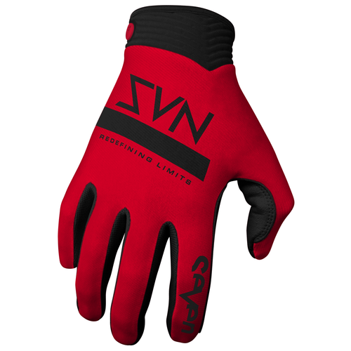 Seven MX Zero Contour Adult Motocross Gloves Red