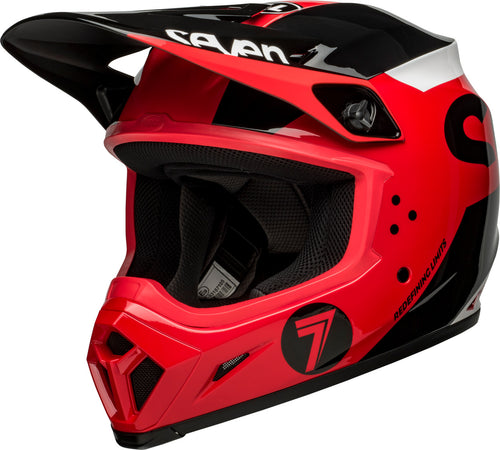 Bell MX-9 Mips Adult Motocross Helmet Seven Phaser Red/Black