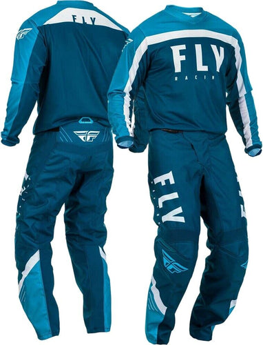 Fly Racing F-16 Youth Motocross Kit Combo Blue