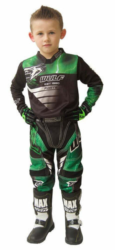 Wulfsport Forte Youth Motocross Kit Combo Green